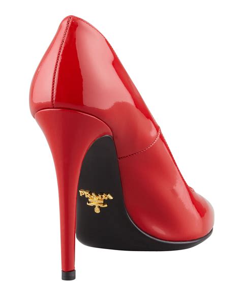 prada red pumps|vintage prada pumps.